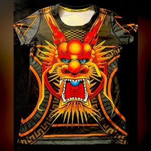 INKnBURN Fire tech Dragon tech shirt